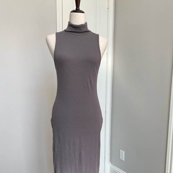 Zara Turtle Neck Ribbed Dress L - Picture 3 of 8